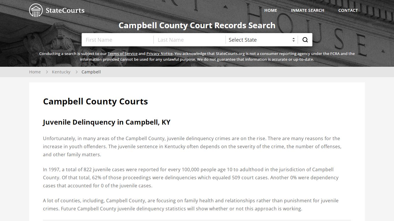 Campbell County, KY Courts - Records & Cases - StateCourts